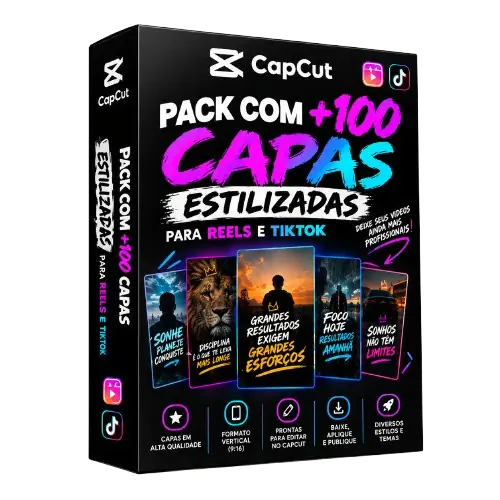 Pack com +100 Capas Estilizadas para Reels e TikTok