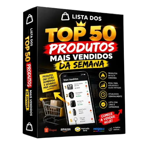 Lista dos Top 50 Produtos Mais Vendidos da Semana